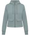 NS409 Native Spirit Ladies Full Zip Hooded Sweatshirt jade green colour image